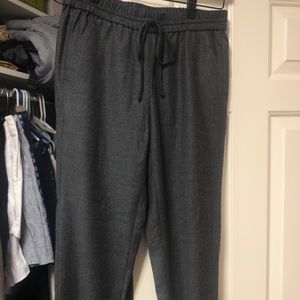 Grey J. Crew wool jogger pants